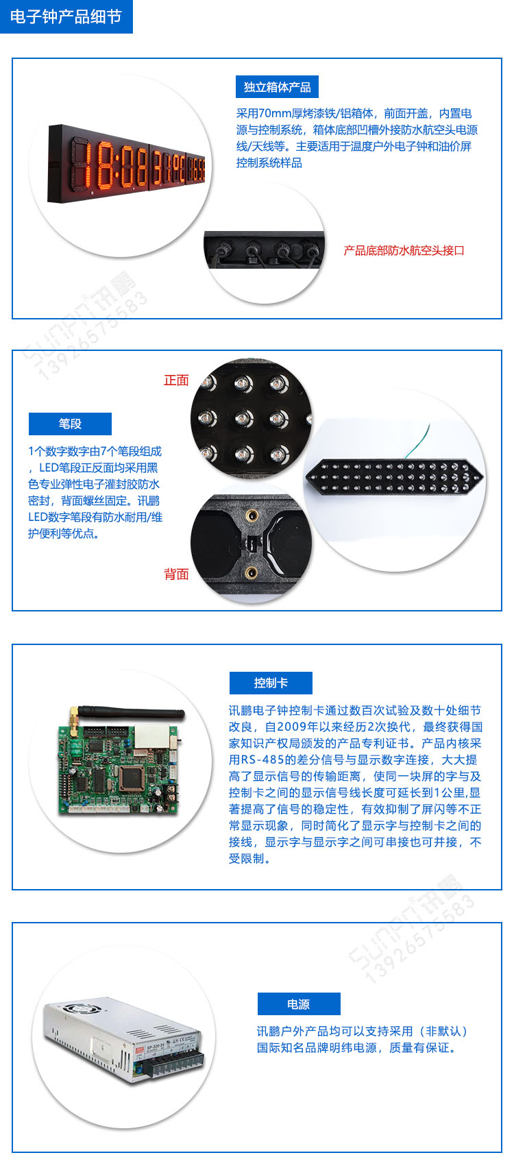 LED戶外電子鐘細節 LED戶外電子鐘細節
