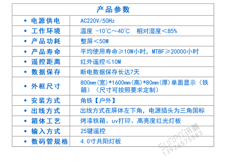 LED環(huán)境監(jiān)測(cè)顯示屏產(chǎn)品參數(shù) LED環(huán)境監(jiān)測(cè)顯示屏產(chǎn)品參數(shù)
