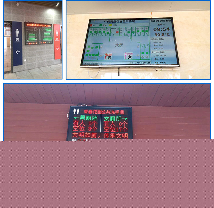 公廁系統(tǒng)狀態(tài)顯示屏應(yīng)用場景 公廁系統(tǒng)狀態(tài)顯示屏應(yīng)用場景