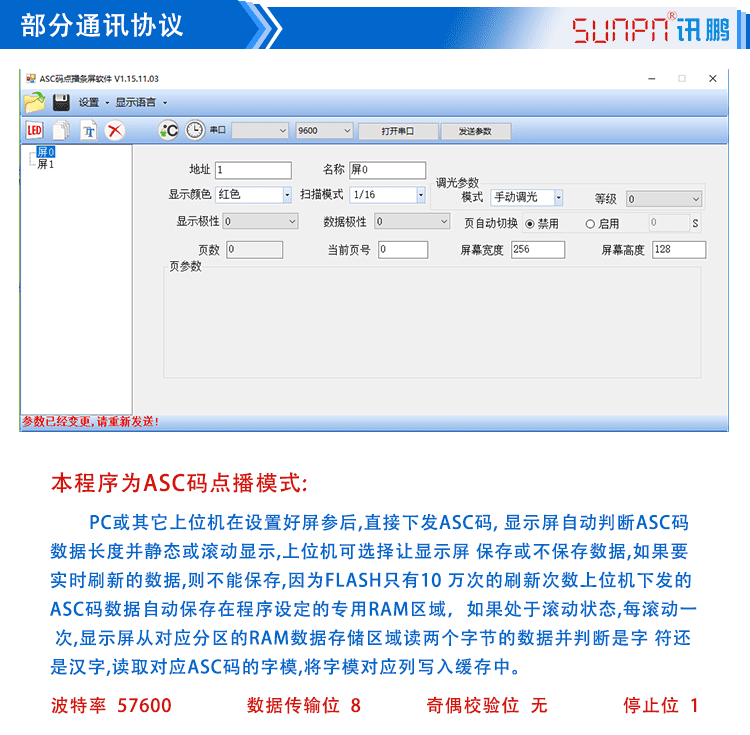 LED點陣單元板顯示屏通訊協議 LED點陣單元板顯示屏通訊協議