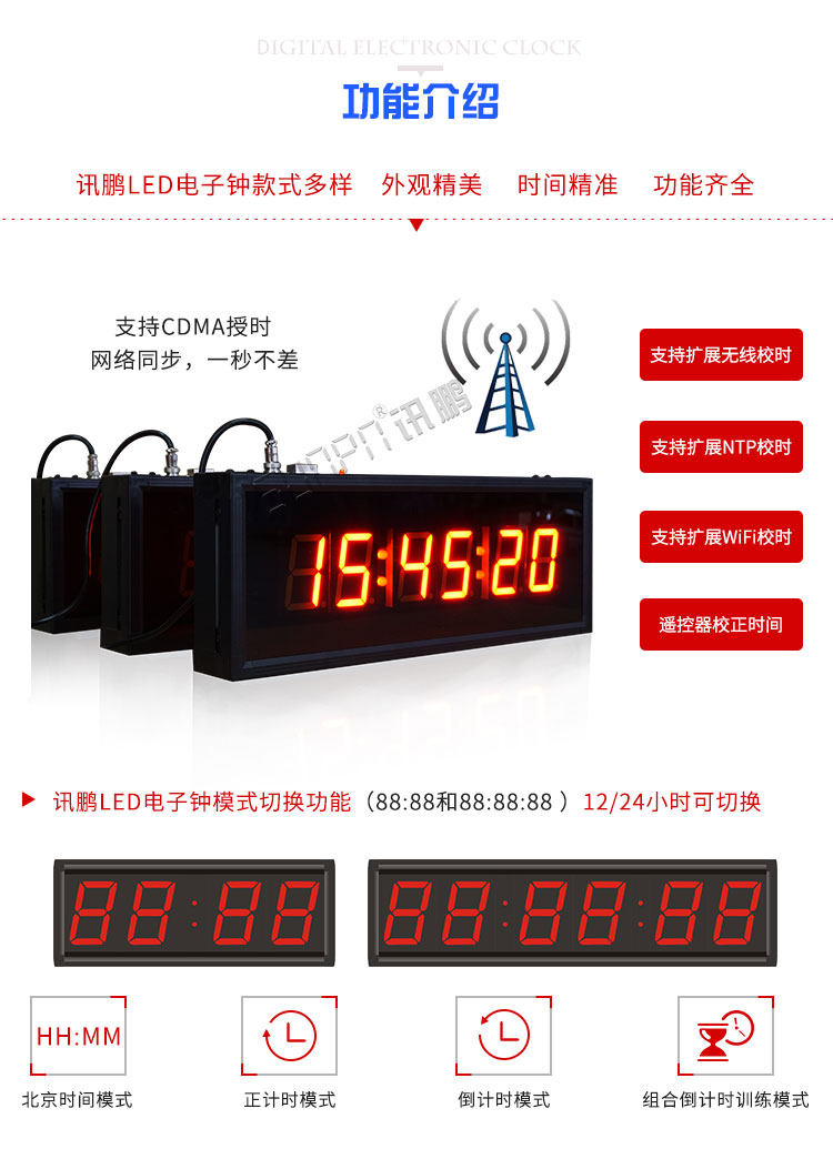 LED電子時鐘顯示屏擴展功能 LED電子時鐘顯示屏擴展功能