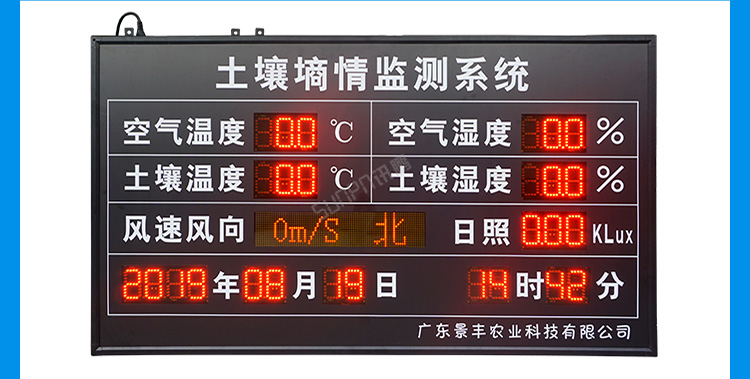 環境數據顯示屏案例介紹 環境數據顯示屏案例介紹