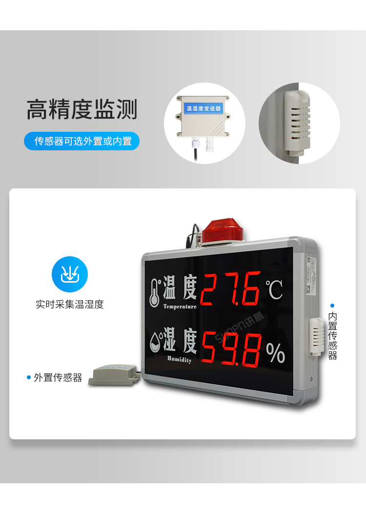 訊鵬LED溫濕度電子看板-高精度監測 訊鵬LED溫濕度電子看板-高精度監測