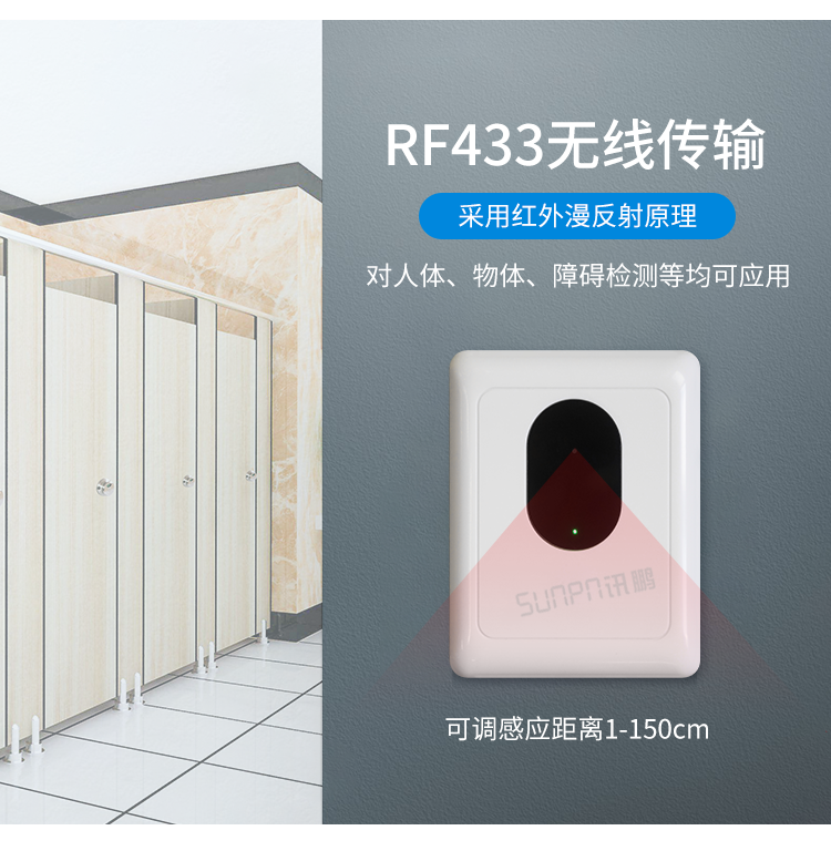 廁所無線紅外傳感器產品介紹 廁所無線紅外傳感器產品介紹