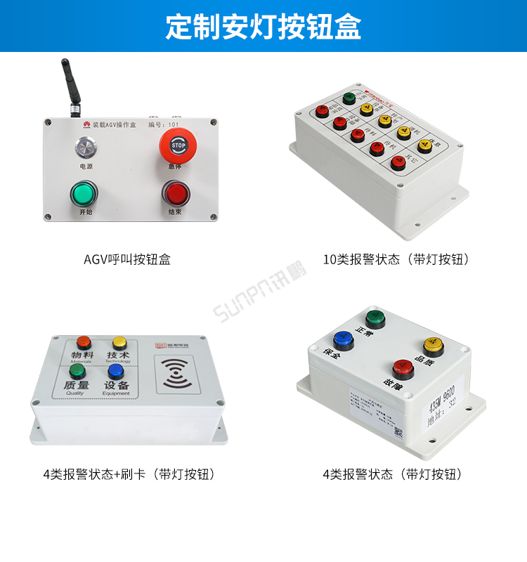 安燈andon系統-定制安燈按鈕盒 安燈andon系統-定制安燈按鈕盒