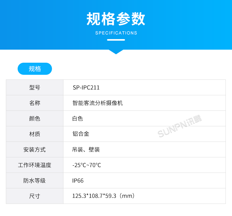 商場人流量統(tǒng)計攝像頭-規(guī)格參數(shù) 商場人流量統(tǒng)計攝像頭-規(guī)格參數(shù)